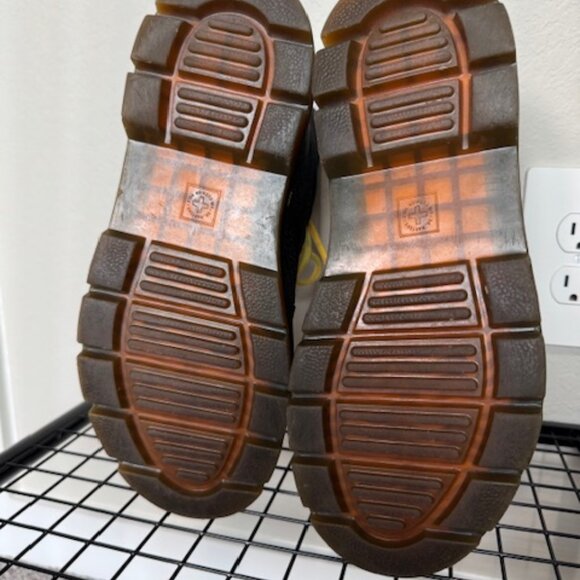 Dr. Martens Combs Tech Utility Boots – Black with Yellow Laces - Picture 4 of 5